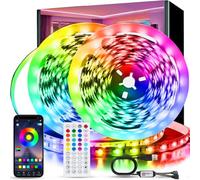 TK99SW 30M Led Strip Lights, Music Syncwith Remote and App Control, RGB Bluetooth Color Changing Flexible Led Lights for Bedroom Room Home Kitchen Party Christmas Decoration(15m*2)