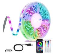 TK99SW LED Strip Lights 10M, USB APP Control Colour Changing LED Lights with Remote, Music Sync Built-in Mic, for Bedroom,Party,Home Christmas Decoration