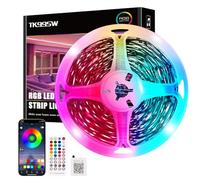TK99SW Led Strip Lights 15m, Music Sync Color Changing Flexible RGB Led Strip Lights with Smart App Control Remote for Bedroom Home Kitchen Party Lighting Decoration