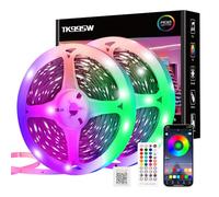 TK99SW LED Strip Lights 40m, Ultra-Long Bluetooth RGB Smart Strip Lights with 40-Keys Remote and APP Control Colour Changing Music Sync for Bedroom Kitchen Party Home Decoration