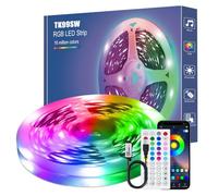 TK99SW LED Strip Lights 7M, RGB TV Backlight with Remote, Colour Changing Music Sync Bluetooth APP Control Strip Lights, Built-in Mic, USB Powered for Bedroom Home Decoration