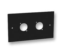 TK9K® - DOUBLE GANG 2X XLR WALL PLATE For Use With: Standard Double Gang XLR Electrical Back Box