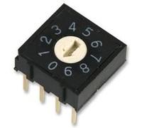 TK9K ROTARY DIP SWITCH Contact Current DC Max: 25mA Contact Voltage DC Max: 50V Bezel Depth: 9.8mm Bezel Width: 9.8mm Contact Current Rating: 25mA Contact Resistance: 200mohm