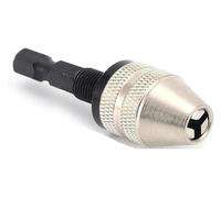 TKCC7 1pcs Multi Keyless Drill Chuck 0.3-3.6mm Conversion Tool 1/4" Hex Shank Quick Replace Adapter Converter for Electric .AT7