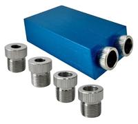 TKCC7 Woodworking Pocket Hole Jig Kit 6/8/10mm Angle Drill Guide Set Puncher Locator Bit For Carpentry Tools .AT7