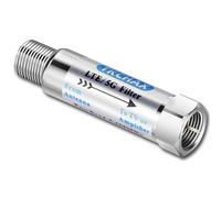 TKCHAX LTE Filter for TV Antennas,Reduce Pixelation and Signal Interference from 4G, 5G, and LTE Networks, Brass Construction with Nickel Plating,Passband 5-608 MHz, Indoor & Outdoor Use