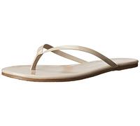 TKEES Women's Glosses Flip Flop, Custard, 8 M US