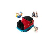 tkerinse 1 Pack Replacement Electric Train Cars, USB Rechargeable Replacement Train Cars, Add-On for Electric Trains Set Tracks, ElectricTrains Car Gift, Cannot Operate Alone, No Tracks (Red)