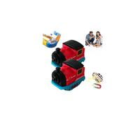 tkerinse 2 Pack Replacement Electric Train Cars, USB Rechargeable Replacement Train Cars, Add-On for Electric Trains Set Tracks, ElectricTrains Car Gift, Cannot Operate Alone, No Tracks (Red)