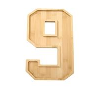 tkerinse 2025 Charcuterie Boards, Wooden Charcuterie Numbers Trays for Food, New Years Eve Party Supplie 2025 Number Charcuterie Board Cheese Platter Display Box for Fruit Snack Cakes (Wooden 9 1pcs)