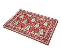tkerinse Christmas Doormat, Entryway Christmas Rug, Xmas Welcome Doormat, Winter Home Decor Small Kitchen Rugs Soft Bathroom Rugs Xmas Tree Animals Print Holiday Decor (Red A 40 * 60cm)