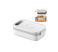 tkerinse Cordless Electric Lunch Box for Adults, Electric Lunch Box Food Heater, 14000mAh Rechargeable Auto Heated LunchBox, 1L Protable Self-Heating Food Warmer for Office Travel Picnic Work