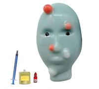 tkerinse Funny Pimple Popper Toy, Weird Pimple Popping Toy, Novelty Pimple Expressions Toy Funny Squeeze Pimple Acne Toy Disgusting Gag Gifts for Friends Women Men (Blue A 1set)