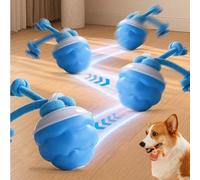 tkerinse Interactive Motion Activated Dog Ball, Vibrating Dogs Ball Pet Ball for Dogs, USB Rechargeable Chew-Proof Smart Avoidance Moving Dogs Ball, Automatic Moving Smart Jumping Balls
