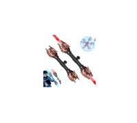 tkerinse Light Up Sword Saber, Retractable Fire Spin Sword Lighted Saber with 24-Color LED Lights, Neon Swords Multicolor Flashing Scepter Sabers for Anime Costumes, Display, Party Favors (Black E)