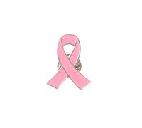 tkerinse Pink Ribbon Brooch Pins, 1 pcs Breast Cancer Awareness Pins, Pink Hope Ribbon Lapel Pins, Ribbon Shape Enamel Lapel Pin Breast Cancer Awareness Badges for Survivor Charity Event