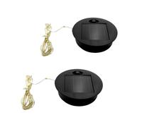 tkerinse Solar Light Replacement Top, 2.75inch Solar Watering Can Replacement Top with String Lights, Round Solar Light Replacement Panel for Garden Light Solar Light Accessories (2pcs)