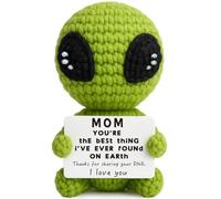 TKGIFTHOT Handmade Christmas Mom Gift from Son Daughter Crochet Alien Plush Sentimental Birthday Mother‘s Day Present for Mother