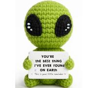 TKGIFTHOT Unique Crochet Alien Gift for Boyfriend, Girlfriend, Anniversary, Valentine's Day, Birthday, Christmas Funny Romantic Gifts for Him Her