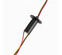 TKGMGTN 1PC 2/4/6/8/12/18/24/36 Channels Wires Slip Ring 1-2A Slipring 8.5/12.5/15.5/22mm Mini Rotary Conductiv Joint Connectors(Dia 15.5mm 3ch 10A)