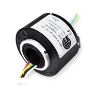 TKGMGTN 1pc 360 Rotary Conductive Slip Ring 33mm OD 2 4 6 8 10 12 Circuits Rotating Electrical Connector(IH 10mm OD 33mm,6 Channels)