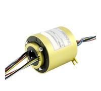 TKGMGTN 360 Rotary Slip Ring 15 20mm Bore 69mm OD 2 4 6 8 10 12 Circuit Collector Ring(IH 15mm OD 69mm,12 Channels)