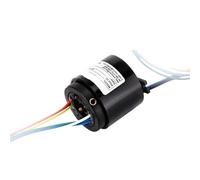 TKGMGTN Slip Ring Conductive Ring 3-12mm Inner Hole 6 Way 12 Way Rotating Wire Connector(Bore10 OD33mm 6 Ch)
