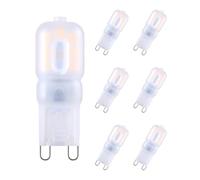 tkhetiana Dimmable G9 LED Light Bulb 2.5W,Warm White 3000K G9 Small Led Bulb, Replacement for 25W 30W Halogen Bulb, 360° Beam Angle,AC220-240V for Home Lighting,6 Pack
