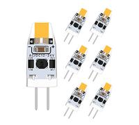 tkhetiana G4 LED Bulb 2W,12-24V AC/DC, Dimmable 12V G4 LED Light Bulb Warm White 3000K,Replacement 15W Halogen Bulb,6 Pack