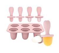 Tkidplw 6 Piece Teething Ice Popsicles Molds For Infants Silicone Cubes Tray With Chewable Edges Safe For Babies Teeth And Dishwasher Friendly Baby Teething Relief Silicone Tray