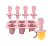 Tkidplw 6 Piece Teething Ice Popsicles Molds For Infants Silicone Cubes Tray With Chewable Edges Safe For Babies Teeth And Dishwasher Friendly Baby Teething Relief Silicone Tray