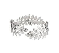 Tkidplw Alloy Armband Upper Arm Cuff Armlet Bangle Egyptian Costume Accessory for Women Gold Silver Color Armband Jewelry Cuff Upper Arm Adjustable Size Armbands for Open Ended