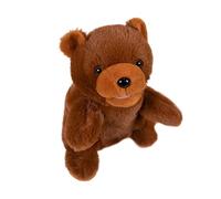 Tkidplw Articulated Mouth Animal Hand Puppet, Brown bear | Open Mouth, Flexible Jaw, Creative Role Play, Preschool Learning, Birthday