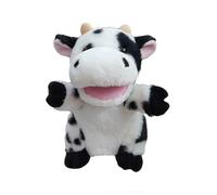 Tkidplw Articulated Mouth Animal Hand Puppet, Dairy cow | Open Mouth, Flexible Jaw, Creative Role Play, Preschool Learning, Birthday
