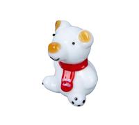 Tkidplw Collectible Art Glass Miniatures Glass Bear Figure Animal Miniature Figurines Table Ornaments Handmade Bear Statue Tabletop Ornament