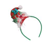 Tkidplw Colorful Christmas Headbands Durability Headgear Eye Catching Hair Hoop For Family Gatherings Santa Headbands