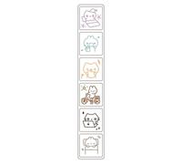 Tkidplw Creative Six Pattern Designs Stamps, My daily life | Decorative Stamps for Scrapbooking Project Card and Personalizing Journals Stationery