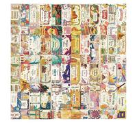 Tkidplw Creative Ticket Design Stickers Labels Set For School Supplies Customizing Water Bottles Laptops Teens Room Creative Doodles Stickers For Phone Case