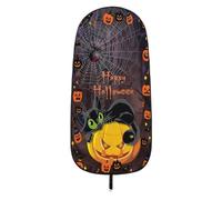 Tkidplw Halloween Front Seat Towel Cover, Type M | Polyester Terry Sweat Guard, Washable Driver Interior Accent Layer Detail