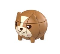Tkidplw Interactive Kitten Themed 3D Puzzle Cube for All Ages, Brown Bear | Engaging Mind and Improving Concentration and Memory Retention, Boosting Attention Span, Creative Exploration