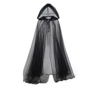Tkidplw Portable Sheer Cape For Masquerades Ball Easy Wear Hooded Cloak Halloween Parties Essential Hooded Cape Clear Phantoms Cloak For Masquerades