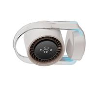 Tkidplw Rechargeable Fan 100Wind Speeds Auto Swing Whispers Quiet Operate Blue Night Light For Gym Office Computer Use Oscillating USB Desk Fan