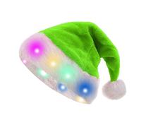 Tkidplw Santa Hat Light Up Christmas With LED Lights Flashing For Adults &kids Christmas Gifts Santa Hats