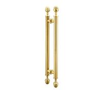 TKJfdTY 23.6/31.5/35.4/47Inch Long Sliding Door Push Pull Handle,Modern Round Glass Shower Door Handle,Double Sided Modern Indoor Outdoor Door Handles,For Steel,Aluminum And Glass Doo,A L:100cm/70cm