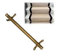 TKJfdTY Adjustable Brass Stair Carpet Rods Set - Non-Slip Decorative Staircase Rug Rods With Mounting Screws For Secure Installation, Perfect For Stair Runners 11Pcs,L44inch(111cm) 11pcs