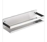 TKJfdTY Bathroom Shower Shelf Stainless Steel Bath Kitchen Basket Shower Caddy Rack, Rustproof Metal Bathroom Storage Floating Shelves Wall Mounted Shower Corner Rectangular Frame,60Cm