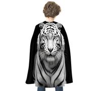 TKJMCSW A Tiger Renaissance Cape Reversible Halloween Cloak for Cosplay Party Medieval Costume Masquerade Outfit