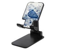 TKJMCSW Adjustable Cell Phone Stand for Desk Foldable Mobile Bluebird and Flowers Phone Holder Cradle Dock Fit 4.0-8.0 Inch Smartphones Portable Travel Essentials Office Desktop Accessories Decor