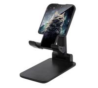 TKJMCSW Adjustable Cell Phone Stand for Desk Foldable Mobile Cat in The Nebula Phone Holder Cradle Dock Fit 4.0-8.0 Inch Smartphones Portable Travel Essentials Office Desktop Accessories Decor