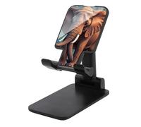 TKJMCSW Adjustable Cell Phone Stand for Desk Foldable Mobile Elephants Red Phone Holder Cradle Dock Fit 4.0-8.0 Inch Smartphones Portable Travel Essentials Office Desktop Accessories Decor